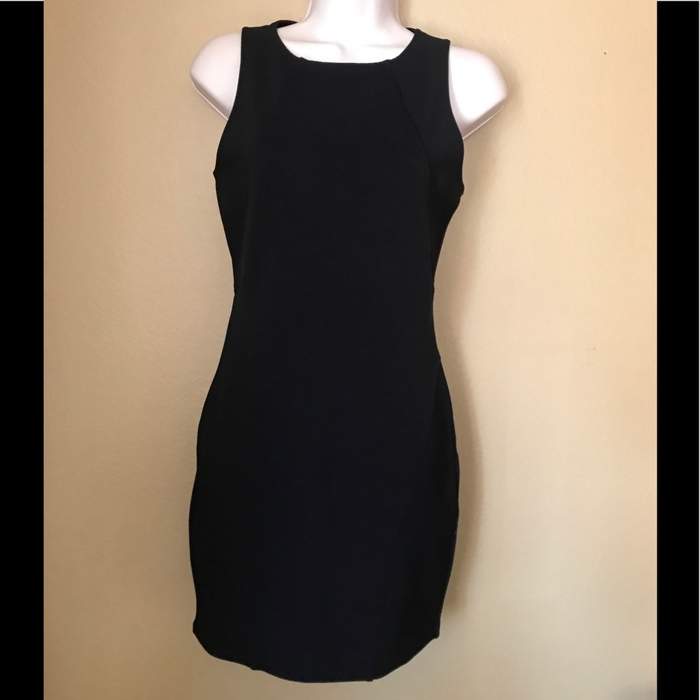 Forever 21 Black Stretch Fitted Dress Sleeveless M